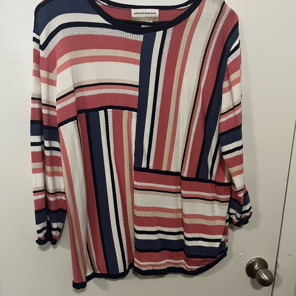 Striped sweater blouse